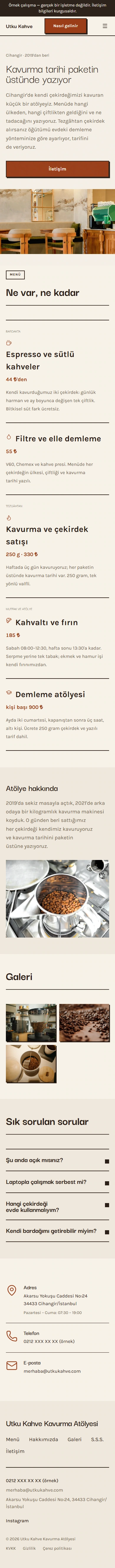 Kavurma defteri, mobil tam sayfa